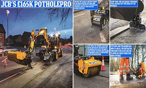 JCB launches new pothole-repairing vehicle that can fill one in 8 mins