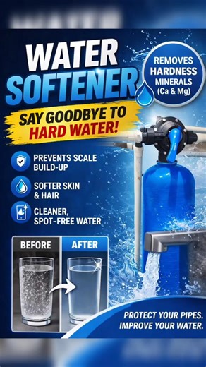 Hard Water Remove Karne Ka Best Way! 💧 #WaterSoftener #Shorts