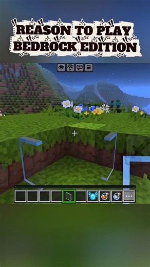 Minecraft Bedrock Is Actually Better Than Java 👀 #minecraft
