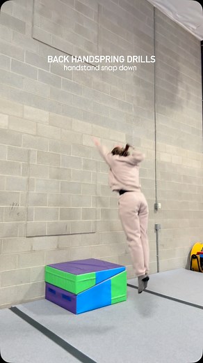 Lauren Hulbert | Tumbling Coach | Here’s a couple back handspring drills that I like to use! Back handsprings can be a little complicated so breaking down each step with a... | Instagram