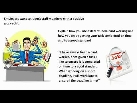 Interview Questions and Answers Describe Your Work Ethic