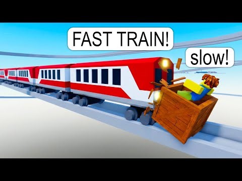 Driving The FASTEST Train on an IMPOSSIBLE Track (Roblox)