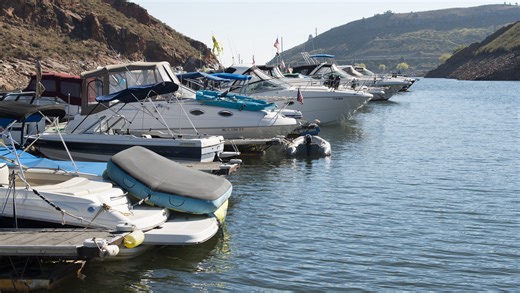 Some boat ramps at Horsetooth Reservoir, Carter Lake open