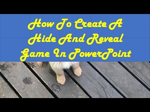 How to create a hide and reveal game in PowerPoint