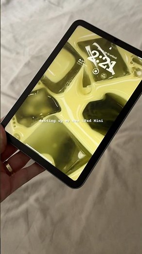 setting up my new iPad Mini 🌫️ #ipad #apple #unboxing