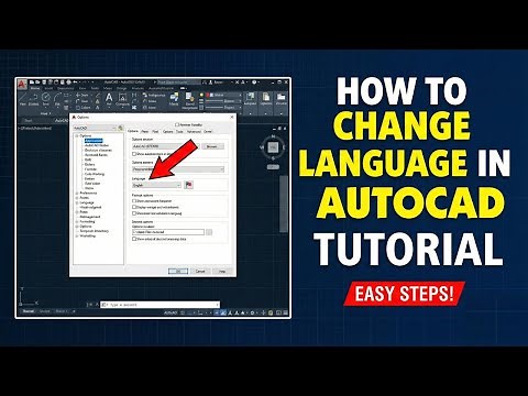 how to change autocad language