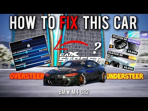 How To Fix Understeer & Oversteer CarX Street | BMW M4 G82 (M4G) "PERFECT TUNE"