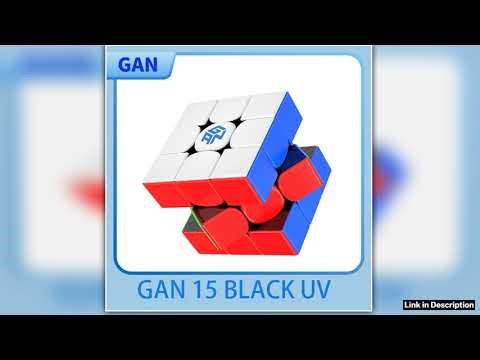 JudyCube NEW GAN15 Maglev UV Magnetic Magic Speed Cube Gan 15 black Core Stickerless Professional