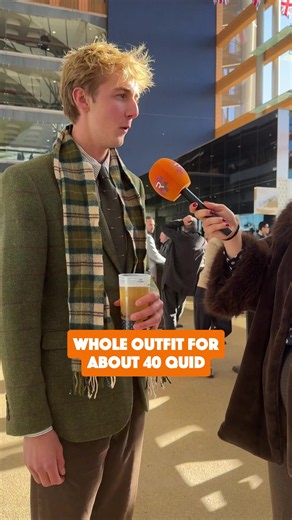 Thrifty and stylish for British Champions Day at Ascot 🔥🧡 #RacedayTV #HorseRacing #Fashion
