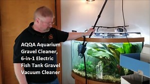 Watch AQQA Aquarium Gravel Cleaner, 6-in-1 Electric Tank Cleaner on Amazon Live