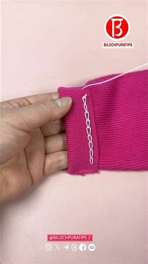 Shortening long sweater sleeves.