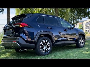 Toyota NEW RAV4 Dynamic- 2023 in 4K Midnight Blue Metal 18 Inch Walk Around & Detail Inside
