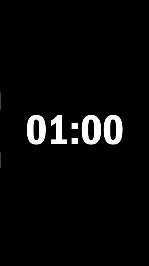 1 Minute Countdown Timer with Tick Sound | 4K UHD