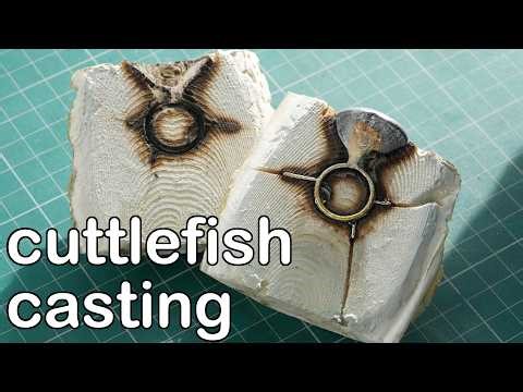 Trying Cuttlefish Bone Casting Silver for the First Time