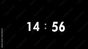 15 minutes countdown timer animation, 4k UHD