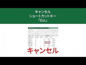 入力やコピーをキャンセルするテクニック『Esc』
