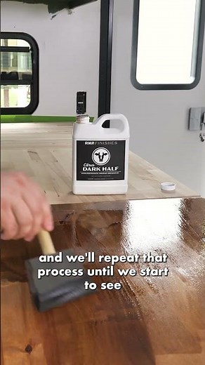 How to Finish Butcher Block (WITHOUT Mineral Oil) ❌ RMP Finishes Tung Oil #shorts #viral #trending