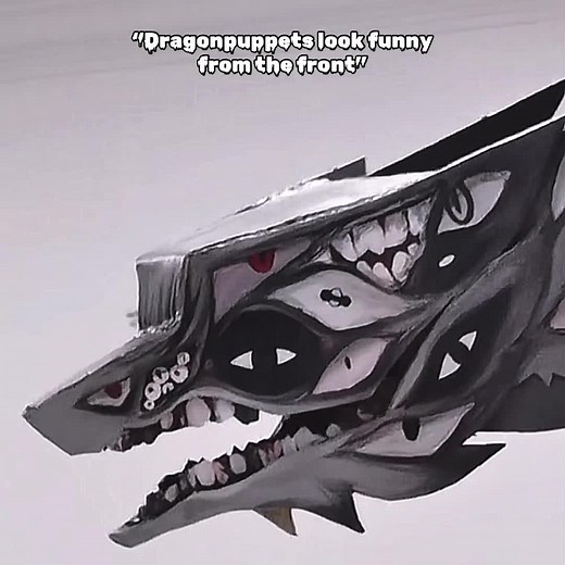 Scary Dragon Puppet at the Front - Aesthetic Video