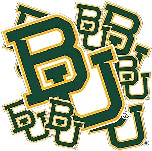 Desert Cactus Baylor University Sticker BU Bears Sheet Vinyl Decal Laptop Water Bottle Car Scrapbook (Type 31)