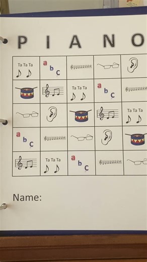 Piano...Bingo???? #pianolessons