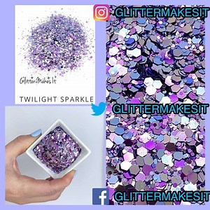 1.9K views · 88 reactions | Glitter of the Day:  Twilight Sparkle  https://glittermakesit.com/collections/color-shifting/products/twilight-sparkle With this amazing color shifter you'll really be claiming your element of magic! Highest quality polyester glitter perfect for arts and crafts! Glitter Size: Chunky Shape: Hexagonal Cut Bag Size: 2oz by weight | Glitter Makes It | Facebook