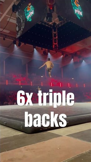 TRIPLE ROUND from Faceoff 2023🤯 #faceoff #gymnast #sports #flip #airtrack #tricking #olympics