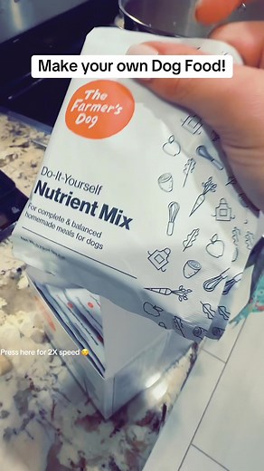 Watch me make my own dog food with Farmers Dog Nutrient mix! I know its a long video but i wanted to thoroughly explain the process of how I do it. Also, this is for my dog and his weight, it will be different for every dog. Please let me know if you have any questions and want to know more, and stick around. I’ll make another video when I make some more food for copper. 😊 #dogfoodrecipe #farmersdog #nutrientmix #aldi #goldendoodle #fyp #series #followformorerecipes😋💗