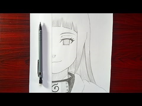 Anime Drawing | How to Draw Hinata hyuga from Naruto | easy step by step Drawing tutorial
