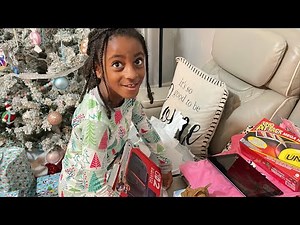 7YO Unwrapping Gifts for Christmas 2025 w/ Sahanna