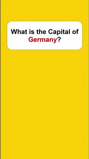 What is the Capital of Germany #countrycapitals #geographyquiz #geographyfacts #geography #germany