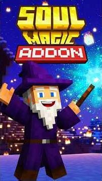 Minecraft 1.21.120:Vire Um MAGO No MINECRAFT!!! - Soul Magic ADDON [Bedrock/MCPE]
