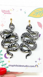 If I had to pinpoint a moment in time where everything changed for me it would be the first time I ever made these a Black & White Snakes. The video went viral and I made black and white snakes for MONTHS. Over three years later and they are still a best seller! And I still love making them! #polymerclay #polymerclaycanes #snakeearrings #polymerclayearrings #satisfyingvideos #surfacepatterndesign | Kristin Vaughn✨Hillside Studio