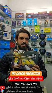 IPH tri color led projector fog lamp 3inch available in bikers line store #shorts #projectorlamp #ai