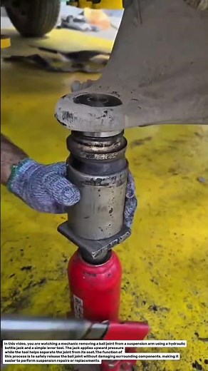 Ball Joint Removal Using Hydraulic Bottle Jack | Suspension Repair Technique.