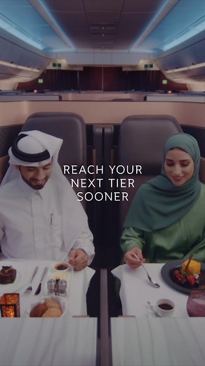 Reach your next tier faster with up to 3X bonus Qpoints. Earn incremental bonus Qpoints—50% extra on your first booking, up to 200% bonus Qpoints on four or more bookings. The more you fly, the more you gain. Simply use promo code 3XQPOINTS when booking. Book by 25 March for travel until 31 March 2025. *Terms and conditions apply. | Qatar Airways