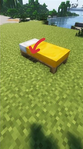 How to Make a Secret Base Using Your Bed in Minecraft 🤫 #shorts