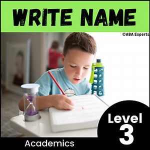 Write Name: ABA Instructional Program for Name Writing