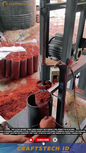 Efficient Automatic Sawdust Press Machine for Compacting Biomass and Fuel Briquette #industrial