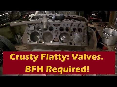 Seized Ford Flathead V8 Teardown Pt2: Valve removal. KD Valve tool action!