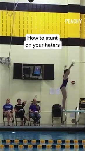 How to treat people who judge you! 😎 #pool #dive #fails #funny #shorts