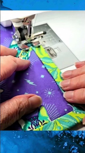Sewing a Quilt Binding Down with a Decorative Stitch - Fast & Fun!