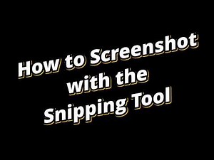 How to screenshot on Windows with the Snipping Tool