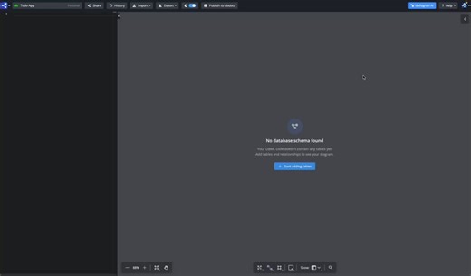 #databasedesign #ai | dbdiagram.io