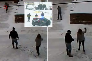 Moment man kills neighbors with AR-15-style rifle in fight over clearing snow