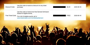 Ticketmaster is handing out free ticket vouchers for concerts