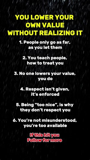 You Lower Your Own Value Without Realizing It #motivation #psycholgyfacts #quotes