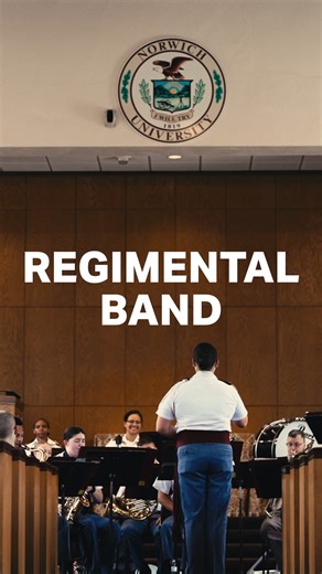 🥁 America’s oldest collegiate regimental band. From Carnegie Hall to presidential inaugurations, Norwich University Regimental Band has brought history to life through music. On campus, the band continues to inspire, performing at reviews, formations, and parades alongside the Corps of Cadets, carrying forward a legacy of music, pride, and tradition over a century strong. 🎥: Dan Luciani '26, Student Videography Intern | Norwich University