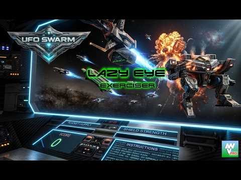 VR Lazy Eye Therapy - UFO Swarm - Dichoptic Game for sufferers of Lazy Eye.