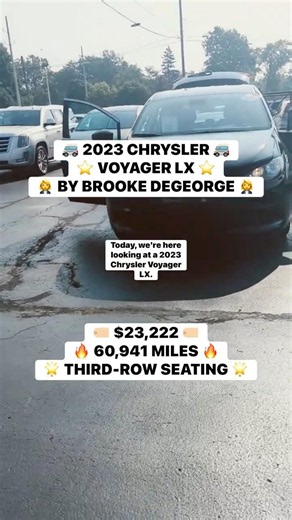 Brooke DeGeorge presents a 2023 Chrysler Voyager LX Stock# PR616629