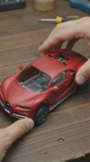 "Tiny Bugatti Chiron ASMR 🏎️🔥 | World's Most Satisfying Micro Supercar"